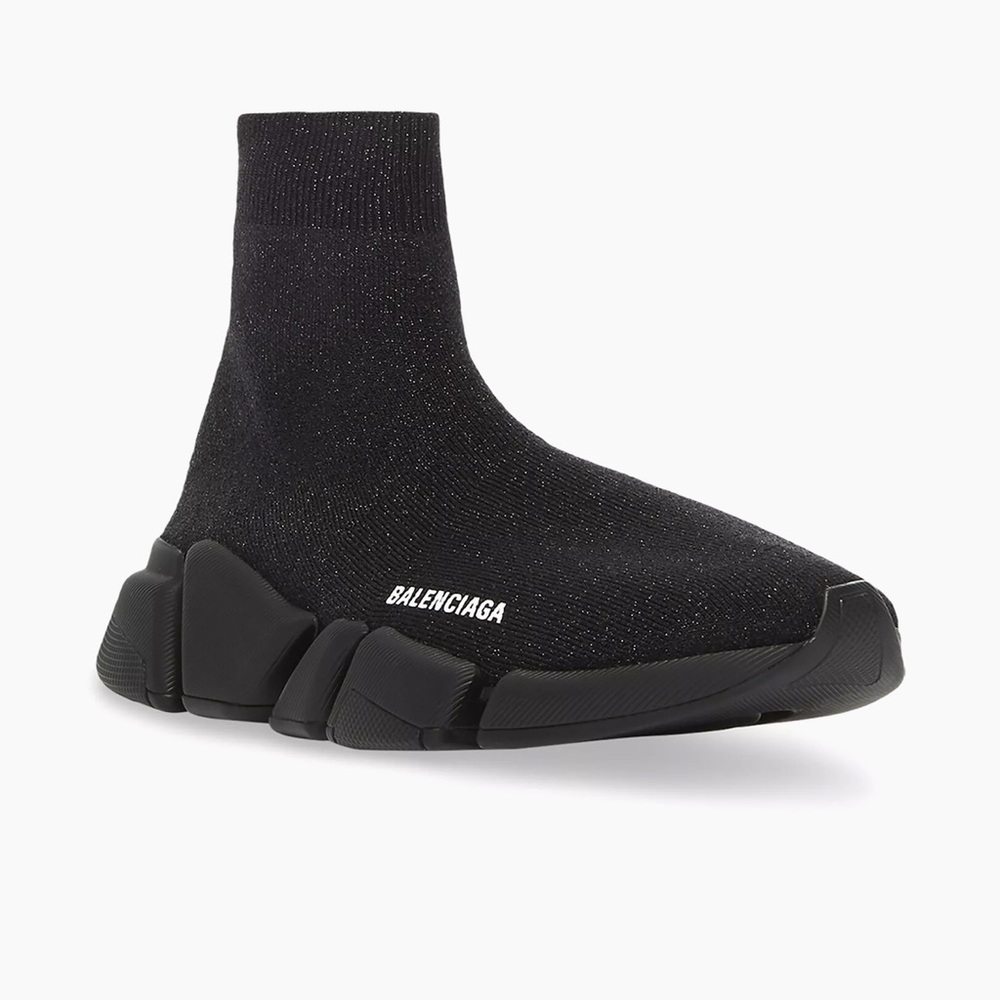 Balenciaga SPEED 2.0 SNEAKER SHINY IN BLACK